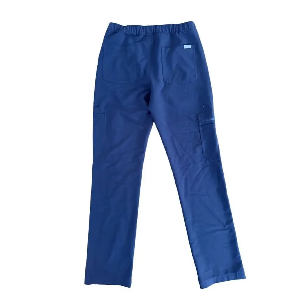 FIGS Men's XS Blue Cargo Scrub Pants 9‎ Pockets Workwear